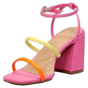 Sandália Feminina Salto Médio Com Tiras 12001 Napa... - DROPSHIPPING GRIFFE SHOES - SOMENTE CLIENTES AUTORIZADOS
