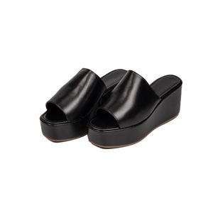 Tamanco Feminino Anabela Salto Médio 170419 Napa P... - DROPSHIPPING GRIFFE SHOES - SOMENTE CLIENTES AUTORIZADOS