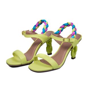 Sandália Feminina Salto De Correntes 182152 Napa L... - DROPSHIPPING GRIFFE SHOES - SOMENTE CLIENTES AUTORIZADOS