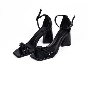 Sandália Feminina Salto Médio Com Strass 182160 Na... - DROPSHIPPING GRIFFE SHOES - SOMENTE CLIENTES AUTORIZADOS