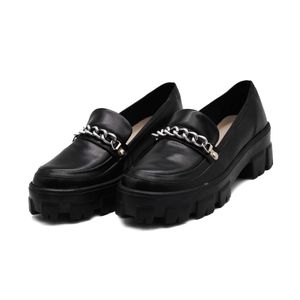 Sapato Feminino Oxford Tratorado 190253 Napa Preta... - DROPSHIPPING GRIFFE SHOES - SOMENTE CLIENTES AUTORIZADOS