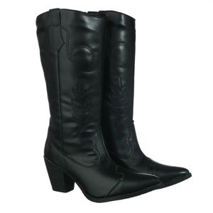 Bota Feminina Texana Cano Longo Com Bordado 23007 ... - DROPSHIPPING GRIFFE SHOES - SOMENTE CLIENTES AUTORIZADOS