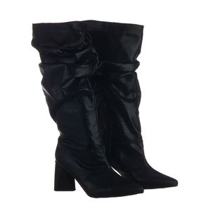 Bota Feminina Slouchy Salto Médio Triangular 23021... - DROPSHIPPING GRIFFE SHOES - SOMENTE CLIENTES AUTORIZADOS