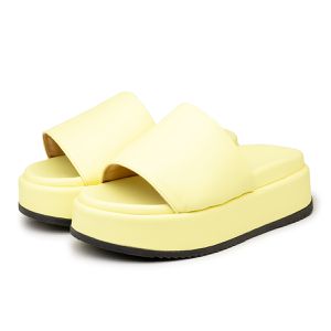 Tamanco Papete Flatorm Slide Ref 5300 Amarelo Bebe... - DROPSHIPPING GRIFFE SHOES - SOMENTE CLIENTES AUTORIZADOS