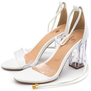 Sandália Feminina Com Vinil 1901 Napa Branca - 100... - DROPSHIPPING GRIFFE SHOES - SOMENTE CLIENTES AUTORIZADOS