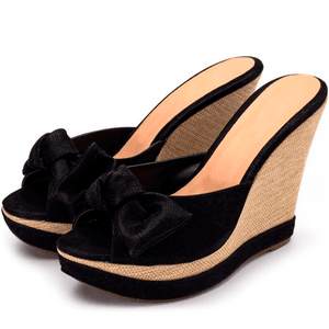 Tamanco Feminino Anabela 3071 Nobucado Preto - 100... - DROPSHIPPING GRIFFE SHOES - SOMENTE CLIENTES AUTORIZADOS
