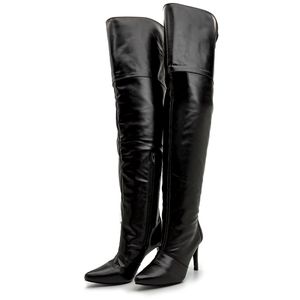 Bota Over Feminina Acima Do Joelho Cano Alto Salto... - DROPSHIPPING GRIFFE SHOES - SOMENTE CLIENTES AUTORIZADOS