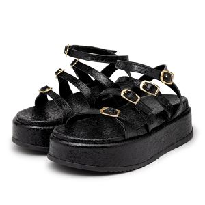 Sandália Feminina Papete Flatform Tira Com Fivela ... - DROPSHIPPING GRIFFE SHOES - SOMENTE CLIENTES AUTORIZADOS