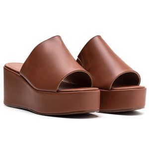 Tamanco Feminino Anabela Salto Médio 170419 Napa C... - DROPSHIPPING GRIFFE SHOES - SOMENTE CLIENTES AUTORIZADOS