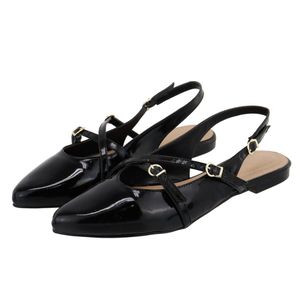 Sapatilha Slingback Rasteira Feminina 184101 Verni... - DROPSHIPPING GRIFFE SHOES - SOMENTE CLIENTES AUTORIZADOS