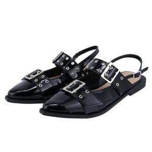 Sapatilha Slingback Rasteira Feminina Em Napa Vern... - DROPSHIPPING GRIFFE SHOES - SOMENTE CLIENTES AUTORIZADOS