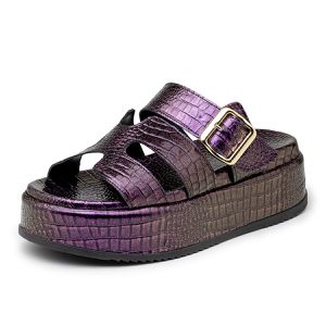 Sandália Feminina Papete Flatform Tira Com Fivela ... - DROPSHIPPING GRIFFE SHOES - SOMENTE CLIENTES AUTORIZADOS
