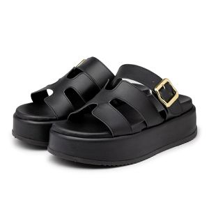 Sandália Feminina Papete Flatform Tira Com Fivela ... - DROPSHIPPING GRIFFE SHOES - SOMENTE CLIENTES AUTORIZADOS