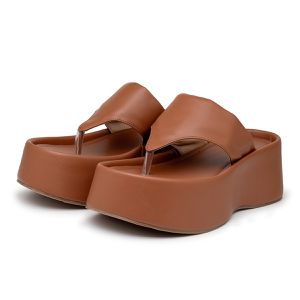 Sandália Tamanco Napa Caramelo 5100 - 5100NPCARAME... - DROPSHIPPING GRIFFE SHOES - SOMENTE CLIENTES AUTORIZADOS