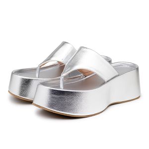 Sandália Tamanco Floter Prata 5100 - 5100-FLOTER-P... - DROPSHIPPING GRIFFE SHOES - SOMENTE CLIENTES AUTORIZADOS