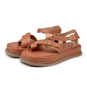 Sandália Feminina Papete Flatform Tiras Fivela 234... - DROPSHIPPING GRIFFE SHOES - SOMENTE CLIENTES AUTORIZADOS