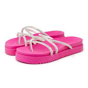 Sandália Papete Solado Pink 199067 Strass - 199067... - DROPSHIPPING GRIFFE SHOES - SOMENTE CLIENTES AUTORIZADOS