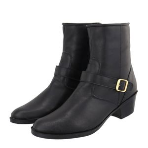 Bota Napa Preta Com Fivela 190286 - 190286 - DROPSHIPPING GRIFFE SHOES - SOMENTE CLIENTES AUTORIZADOS