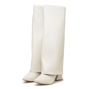 Bota Capa Em Napa Salto Geométrico 23017 Napa Off ... - DROPSHIPPING GRIFFE SHOES - SOMENTE CLIENTES AUTORIZADOS