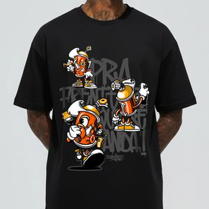 Camiseta BULINHO Graffiti com Café - Preta