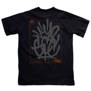 Camiseta PICTOTAG Graffiti com Café - Preta