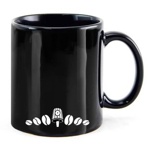 Caneca Graffiti com Café - Porcelana Preta