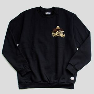 Moletom LABEL Gola Careca - Preto