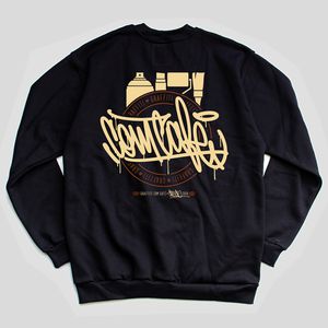 Moletom LABEL Gola Careca - Preto