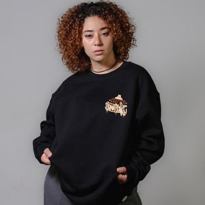 Moletom LABEL Gola Careca - Preto