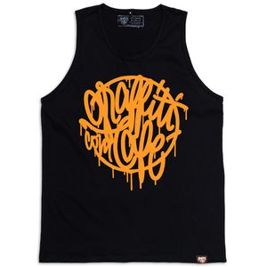 Regata TYPE Graffiti com Café - Preta