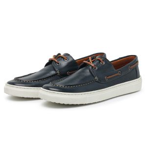Sapato Social Masculino Confortável Macio Elegante Marinho Couro Legitimo - Igo Franca | Especialista em Calçados Sociais e Conforto
