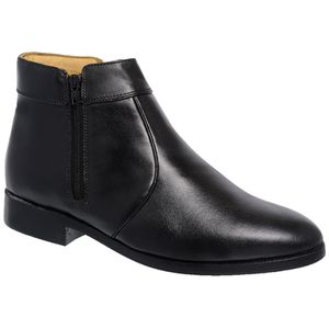 Bota 27220 Couro Preto Zíper - Igo Franca | Especialista em Calçados Sociais e Conforto