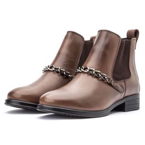 Bota Feminina Chelsea em Couro Látego Confortável Marrom - Igo Franca | Especialista em Calçados Sociais e Conforto