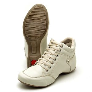 Bota Feminina Confort em Couro Nude - Igo Franca | Especialista em Calçados Sociais e Conforto