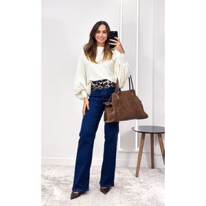 Blusa Ampla Tricô Modal Eloá - Off