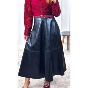 Camisa Guipir Folhagem com Gola - Bordô
