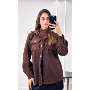 Saia Courino com Bolso Frontal - Preto