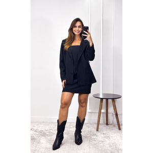 Vestido Alfaiataria sem Alça Betina - Preto
