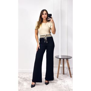 Conjunto Blusa, Calça e Blazer - Preto