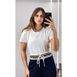 Conjunto Blusa, Calça e Blazer - Azul Marinho