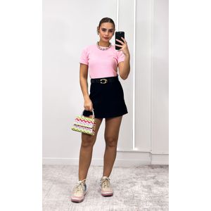 Blusa Canelada - Rosa Candy