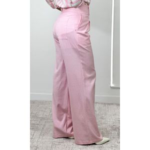 Camisa Algodão Listrada - Rosa/Branco