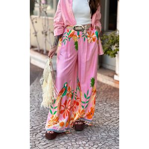 Camisa Over Viscose - Rosa