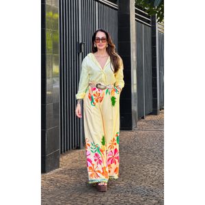 Camisa Over Linho Lemona - Amarelo