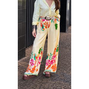 Camisa Over Linho Lemona - Amarelo