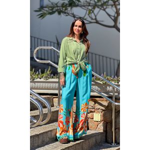 Camisa Over Viscose - Verde