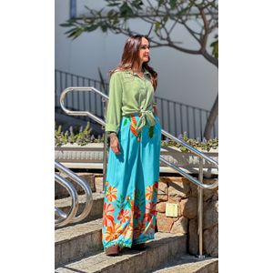 Camisa Over Viscose - Verde