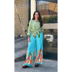 Camisa Over Viscose - Verde