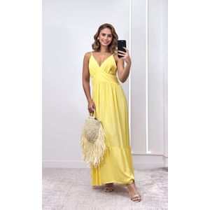 Vestido Decote V Dakota - Amarelo