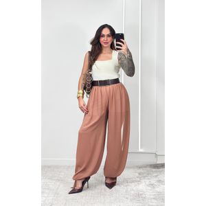 Calça Chiffon Aladdin - Doce de Leite